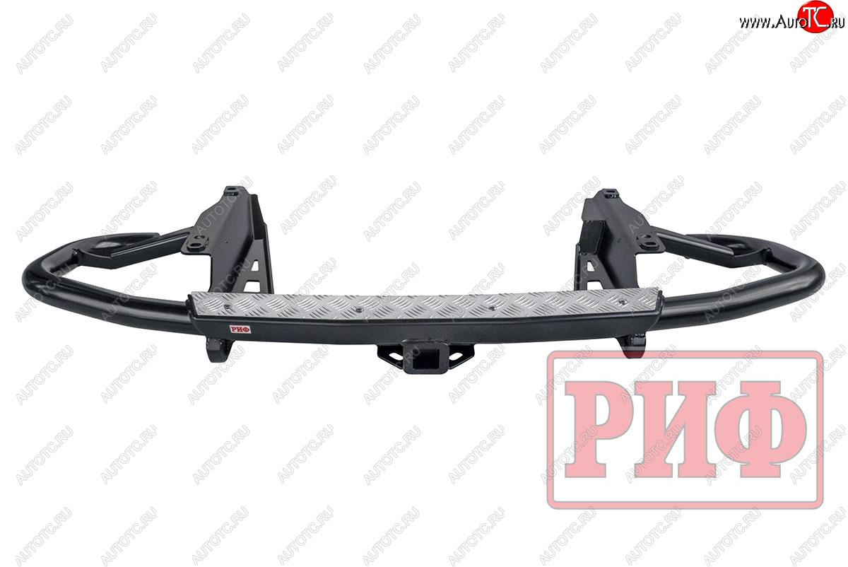 50 189 р. Бампер задний силовой РИФ Toyota Land Cruiser Prado J120 (2002-2009) (С квадратом под фаркоп)  с доставкой в г. Чебоксары