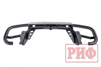 50 189 р. Бампер задний силовой РИФ Toyota Land Cruiser Prado J120 (2002-2009) (С квадратом под фаркоп)  с доставкой в г. Чебоксары. Увеличить фотографию 6