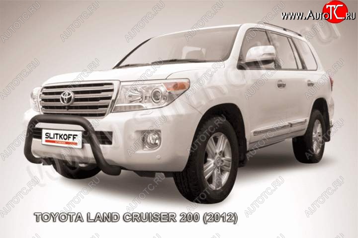 20 599 р. Кенгурятник d76 низкий мини  Toyota Land Cruiser  200 (2012-2015) 1-ый рестайлинг (Цвет: серебристый)  с доставкой в г. Чебоксары