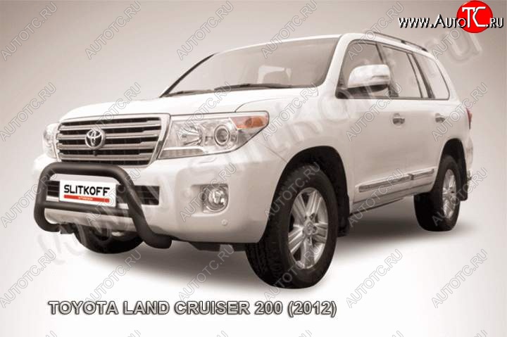 24 999 р. Кенгурятник d76 низкий  Toyota Land Cruiser  200 (2012-2015) 1-ый рестайлинг (Цвет: серебристый)  с доставкой в г. Чебоксары