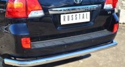 14 699 р. Одинарная защита заднего бампера из трубы диаметром 76 мм SLITKOFF  Toyota Land Cruiser  200 (2012-2015) 1-ый рестайлинг  с доставкой в г. Чебоксары. Увеличить фотографию 2