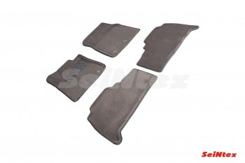 6 199 р. Комплект ворсовых ковриков в салон Seintex (3D) Toyota Land Cruiser 200 1-ый рестайлинг (2012-2015) (Черный)  с доставкой в г. Чебоксары. Увеличить фотографию 2