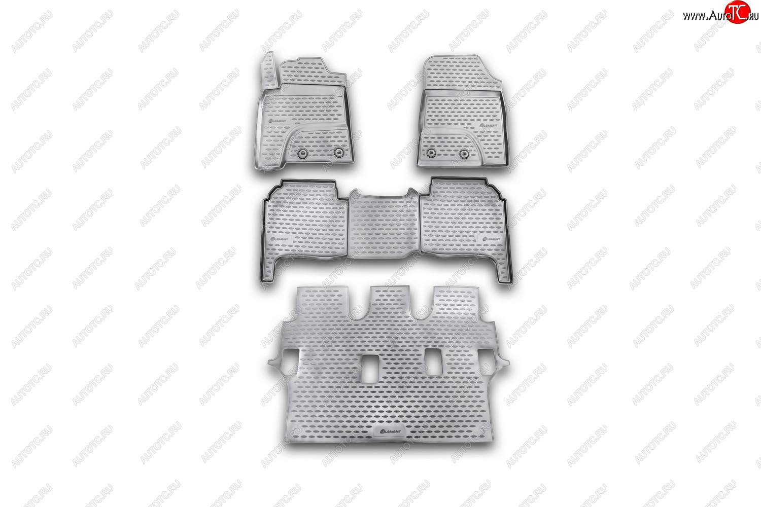 3 199 р. Коврики в салон Element 4 шт. (полиуретан) Toyota Land Cruiser 200 1-ый рестайлинг (2012-2015) (Черный)  с доставкой в г. Чебоксары
