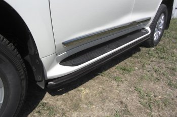 Защита штатного порога d57 Slitkoff Toyota Land Cruiser  200 (2015-2021) 2-ой рестайлинг