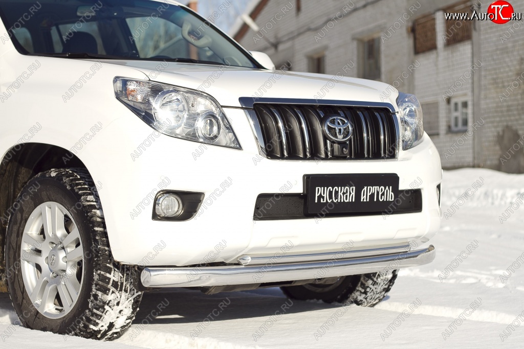 979 р. Зимняя заглушка решетки переднего бампера РА  Toyota Land Cruiser Prado  J150 (2009-2013) дорестайлинг  с доставкой в г. Чебоксары
