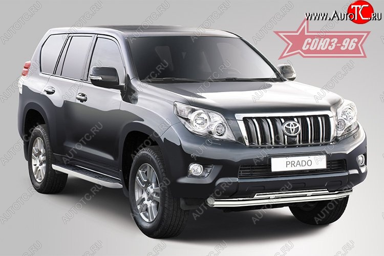 35 999 р. Тройная защита переднего бампера d60х60х42 Souz-96  Toyota Land Cruiser Prado  J150 (2009-2013) дорестайлинг  с доставкой в г. Чебоксары