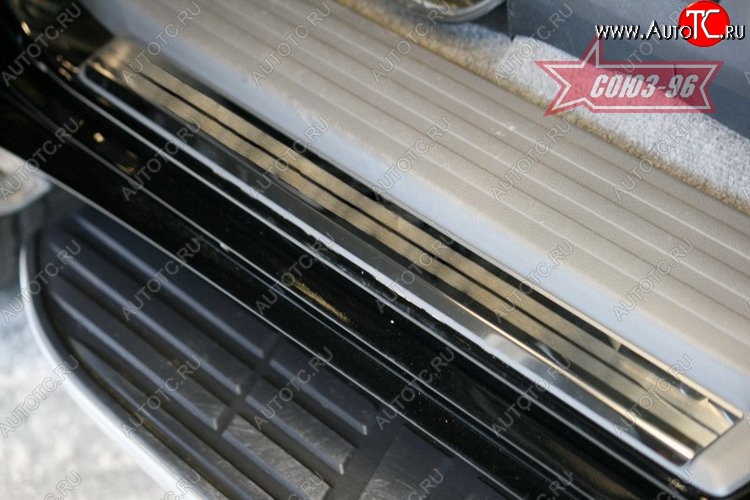 2 969 р. Накладки на внутреннюю пластиковую часть порога Souz-96 Toyota Land Cruiser Prado J150 дорестайлинг (2009-2013)  с доставкой в г. Чебоксары