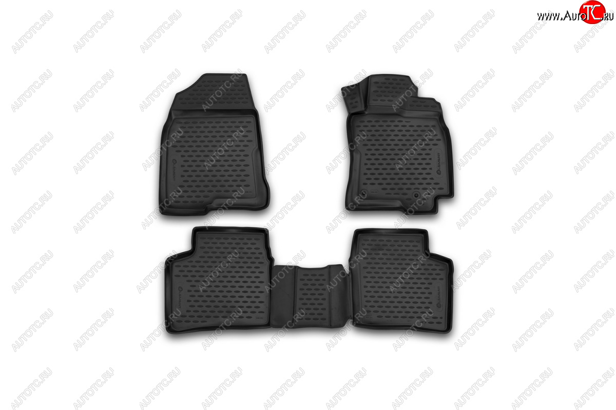 5 199 р. Комплект 3D ковриков салона Element (полиуретан, правый руль)  Toyota Prius  XW20 (2003-2011) дорестайлинг, рестайлинг (Черные)  с доставкой в г. Чебоксары