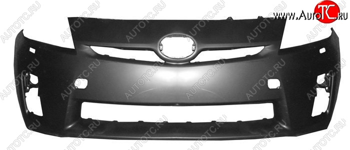 4 099 р. Бампер передний (с отверстиями под омыватель) SAT  Toyota Prius  XW30 (2009-2011) дорестайлинг (Неокрашенный)  с доставкой в г. Чебоксары
