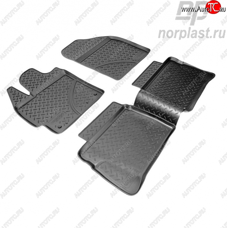 2 399 р. Комплект ковриков в салон Norplast Toyota Prius XW30 дорестайлинг (2009-2011)  с доставкой в г. Чебоксары
