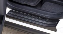 1 729 р. Накладки на порожки автомобиля RA  Toyota RAV4  XA40 (2015-2019) 5 дв. рестайлинг (Комплект (4 шт.))  с доставкой в г. Чебоксары. Увеличить фотографию 3