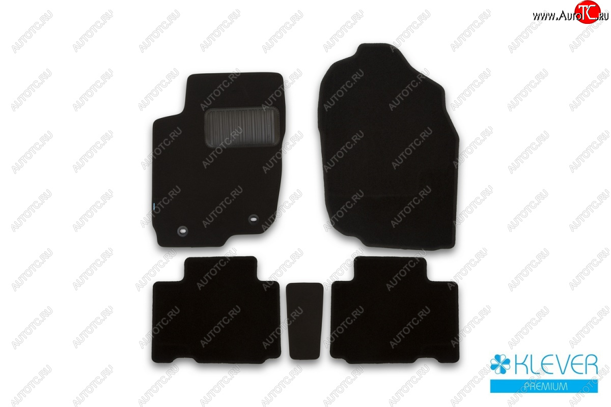 9 549 р. Коврики салона (текстиль) Klever Premium  Toyota RAV4  XA40 (2015-2019) 5 дв. рестайлинг (Черные)  с доставкой в г. Чебоксары