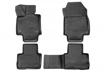 Комплект 3D ковриков салона Element (полиуретан) Toyota RAV4  XA50 (2018-2025) 5 дв. дорестайлинг (Черные)
