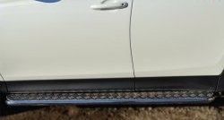 23 799 р. Широкая защита порогов SLITKOFF  Toyota RAV4  XA40 (2012-2015) 5 дв. дорестайлинг  с доставкой в г. Чебоксары. Увеличить фотографию 2