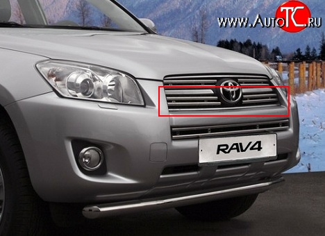 1 043 р. Декоративные вставки решетки радиатора Novline (нижние, тройные)  Toyota RAV4  XA30 (2010-2013) 5 дв. 2-ой рестайлинг, 5 дв. удлиненный 2-ой рестайлинг  с доставкой в г. Чебоксары