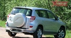 Фигурная защита заднего бампера диаметром 60 мм на стандарт Souz-96 Toyota RAV4  XA30 (2010-2013) 5 дв. 2-ой рестайлинг