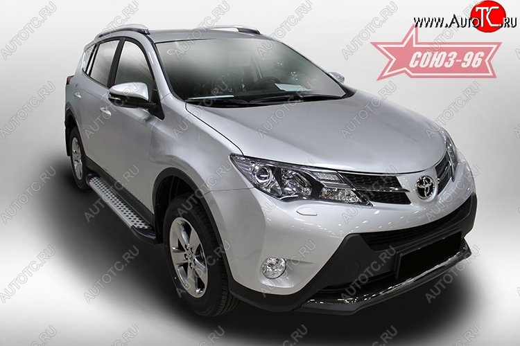 9 089 р. Пороги из алюминиевого профиля Souz-96  Toyota RAV4  XA40 (2012-2015) 5 дв. дорестайлинг  с доставкой в г. Чебоксары