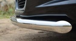 13 649 р. Одинарная защита переднего бампера диаметром 57 мм SLITKOFF  Toyota Venza  GV10 (2012-2016) рестайлинг (нержавейка полированная)  с доставкой в г. Чебоксары. Увеличить фотографию 3