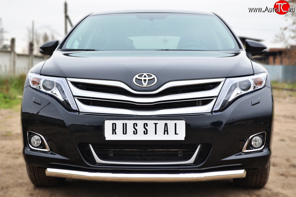 13 649 р. Одинарная защита переднего бампера диаметром 57 мм SLITKOFF  Toyota Venza  GV10 (2012-2016) рестайлинг (нержавейка полированная)  с доставкой в г. Чебоксары