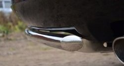 6 399 р. Одинарная защита заднего бампера из трубы диаметром 42 мм SLITKOFF  Toyota Venza  GV10 (2012-2016) рестайлинг  с доставкой в г. Чебоксары. Увеличить фотографию 3