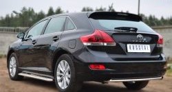 6 399 р. Одинарная защита заднего бампера из трубы диаметром 42 мм SLITKOFF  Toyota Venza  GV10 (2012-2016) рестайлинг  с доставкой в г. Чебоксары. Увеличить фотографию 4