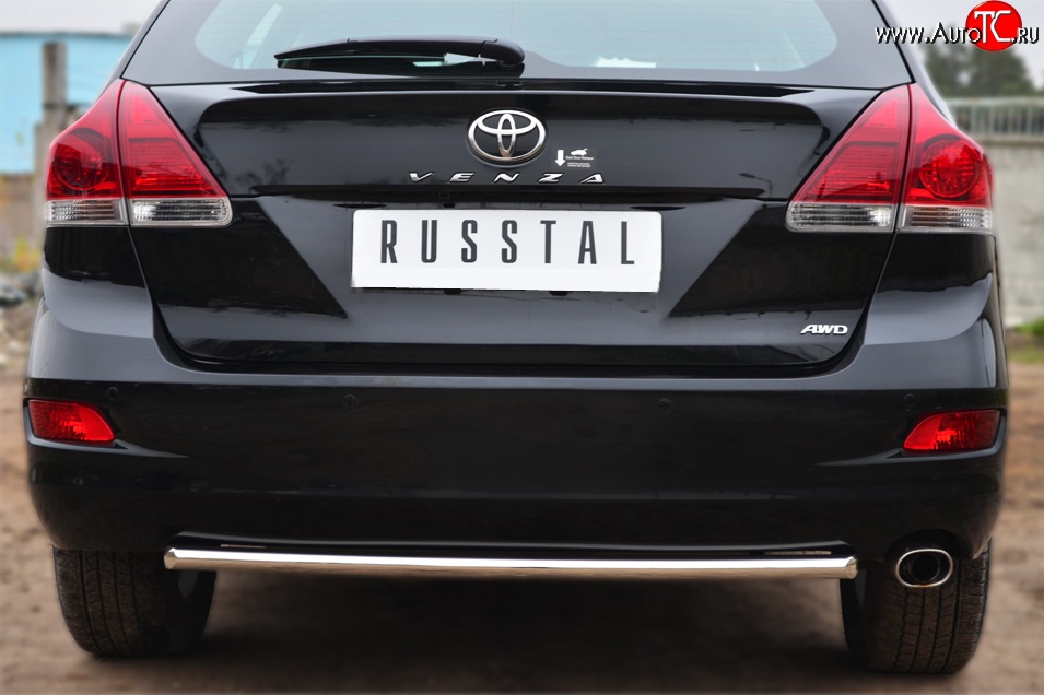 6 399 р. Одинарная защита заднего бампера из трубы диаметром 42 мм SLITKOFF  Toyota Venza  GV10 (2012-2016) рестайлинг  с доставкой в г. Чебоксары
