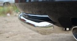13 549 р. Одинарная защита заднего бампера из трубы диаметром 63 мм SLITKOFF  Toyota Venza  GV10 (2012-2016) рестайлинг  с доставкой в г. Чебоксары. Увеличить фотографию 3