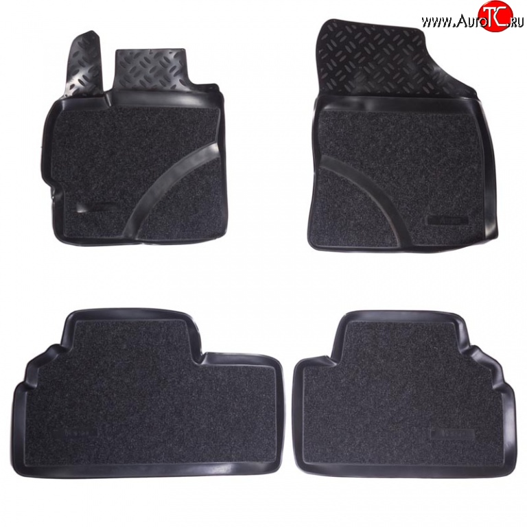 1 999 р. Коврики в салон Aileron 4 шт. (полиуретан) Toyota Verso R20 дорестайлинг (2009-2012)  с доставкой в г. Чебоксары