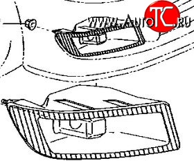 10 299 р. Правая противотуманная фара Оригинал Toyota Vios седан (2002-2005)  с доставкой в г. Чебоксары