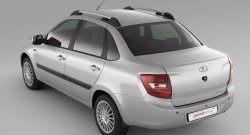 3 059 р. Рейлинги Petroil Tuning на автомобиль  Datsun on-DO (2014-2021), Лада Гранта  2190 (2011-2017), Лада Гранта Спорт ( 2191,  2190) (2023-2025) (Серебристые)  с доставкой в г. Чебоксары. Увеличить фотографию 2