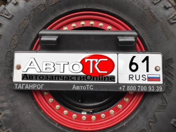 44 939 р. Калитка на штатный задний бампер РИФ  Уаз 315195 Хантер (2003-2025) (с подсветкой номера)  с доставкой в г. Чебоксары. Увеличить фотографию 5