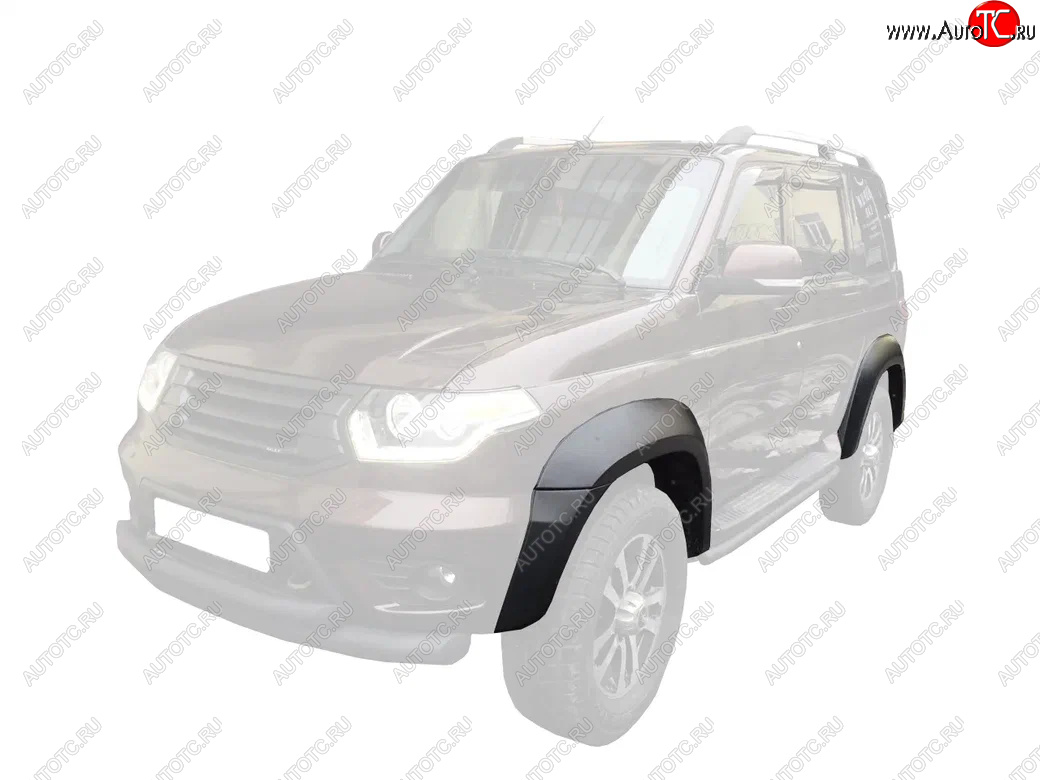 14 999 р. Расширители арок RalexTuning (+30 мм) Уаз Патриот Спорт (2012-2013) (Текстурная поверхность (шагрень), С одним бензобаком)  с доставкой в г. Чебоксары