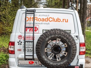 38 489 р. Калитка на штатный задний бампер РИФ  Уаз Патриот ( 3163 5-дв.,  3163 5 дв.) (2014-2025) 1-ый рестайлинг, 2-ой рестайлинг  с доставкой в г. Чебоксары. Увеличить фотографию 8