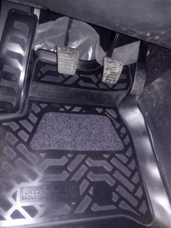 1 239 р. Комплект ковриков в салон Профи Aileron 3D (с подпятником, передние) Уаз Патриот 3163 5 дв. 2-ой рестайлинг (2017-2025)  с доставкой в г. Чебоксары. Увеличить фотографию 3