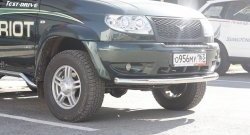 5 249 р. Одинарная защита переднего бампера диаметром 63 мм Petroil Tuning  Уаз Патриот  3163 5 дв. (2005-2013) дорестайлинг  с доставкой в г. Чебоксары. Увеличить фотографию 2