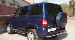 11 899 р. Одинарная защита заднего бампера из трубы диаметром 63 мм SLITKOFF  Уаз Патриот ( 3163 5-дв.,  3163 5 дв.) (2014-2025) 1-ый рестайлинг, 2-ой рестайлинг  с доставкой в г. Чебоксары. Увеличить фотографию 4