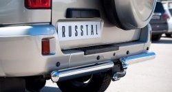 15 599 р. Одинарная защита заднего бампера из трубы диаметром 76 мм SLITKOFF  Уаз Патриот  3163 5 дв. (2005-2013) дорестайлинг  с доставкой в г. Чебоксары. Увеличить фотографию 2