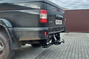 11 849 р. Фаркоп PT GROUP /съемный квадрат/UAZ Pickup 2008-/UAZ Profi 2017-(236022,236031(станд),236324) Уаз Профи 23602 бортовой грузовик 2 дв. (2017-2025)  с доставкой в г. Чебоксары. Увеличить фотографию 2