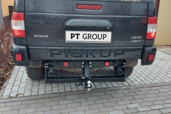 11 849 р. Фаркоп PT GROUP /съемный квадрат/UAZ Pickup 2008-/UAZ Profi 2017-(236022,236031(станд),236324) Уаз Профи 23602 бортовой грузовик 2 дв. (2017-2025)  с доставкой в г. Чебоксары. Увеличить фотографию 4