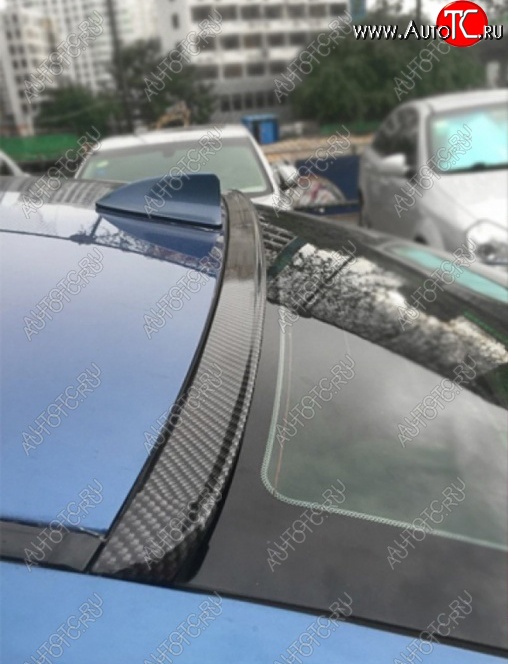 1 839 р. Универсальный козырёк на заднее стекло SAMURAI Ford Focus 4 CEW хэтчбэк дорестайлинг (2018-2021) (цвет: чёрный)  с доставкой в г. Чебоксары