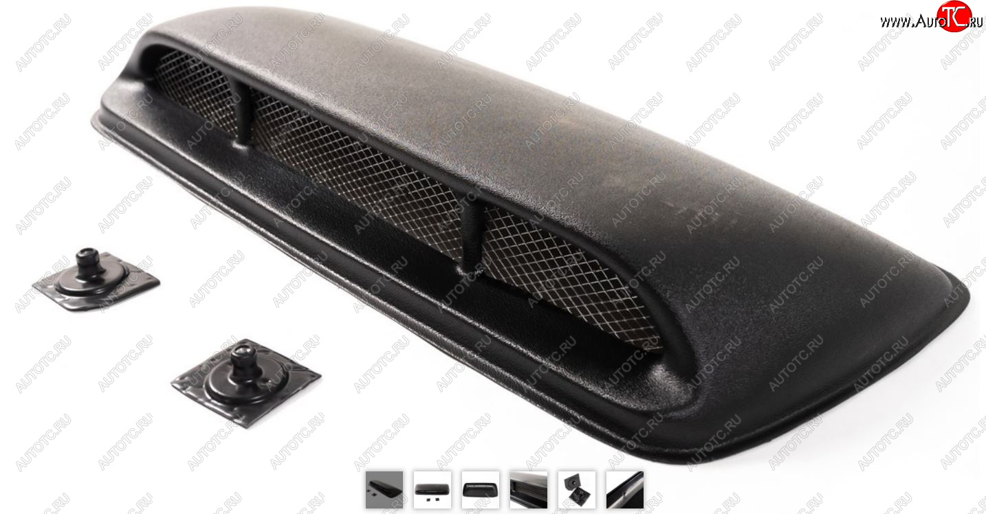 729 р. Воздухозаборник капота Автостайл™ ″Subaru″ (60x42x8 см) Ford Focus 4 CEW хэтчбэк дорестайлинг (2018-2021) (Поверхность шагрень)  с доставкой в г. Чебоксары