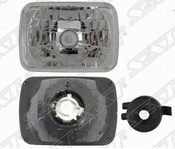 Дополнительная фара SAT (H4, 7 дюймов) Opel Antara (2006-2010) (Хрустальная (прямоугольная))