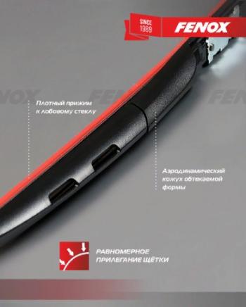 689 р. Щетка стеклоочистителя передняя (гибридная) FENOX Hybrid Vision Honda Mobilio Spike 1 GK1,GK2 дорестайлинг (2002-2004)  с доставкой в г. Чебоксары. Увеличить фотографию 5