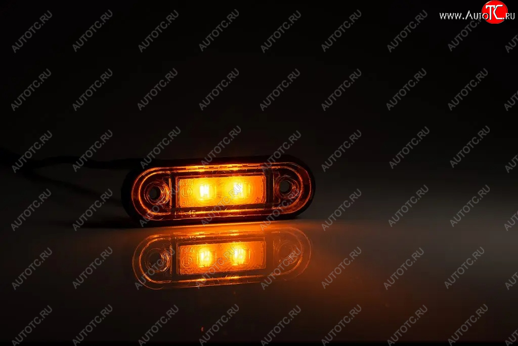 479 р. Фонарь габаритный (с проводом LED 85x27x19) FRISTOM Isuzu Elf (NPR75)  дорестайлинг (1993-2004) (жёлтый)  с доставкой в г. Чебоксары
