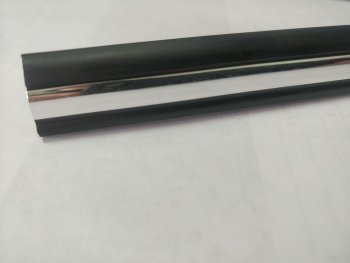 299 р. Универсальный уплотнитель FlexLine (16 mm U-LIP с хром полосой, 1 погонный метр) Haval H7 (2016-2018)  с доставкой в г. Чебоксары. Увеличить фотографию 4