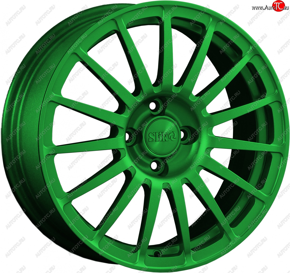 18 999 р. Кованый диск Slik classik R16x6.5 Зеленый (GREEN) 6.5x16   (Цвет: GREEN)  с доставкой в г. Чебоксары