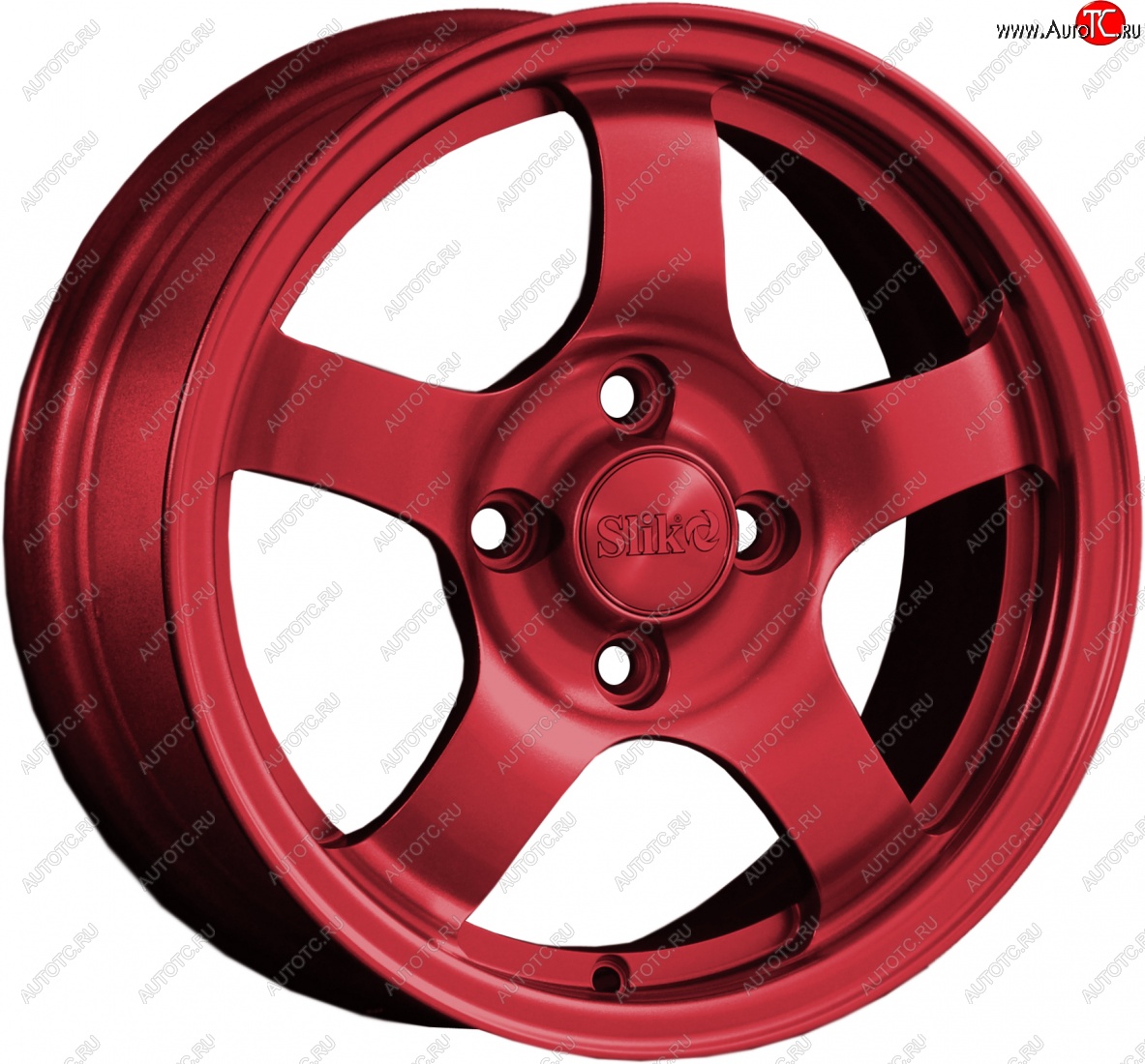 12 799 р. Кованый диск Slik Classik 6x14 (Красный RED)   (Цвет: Красный RED)  с доставкой в г. Чебоксары