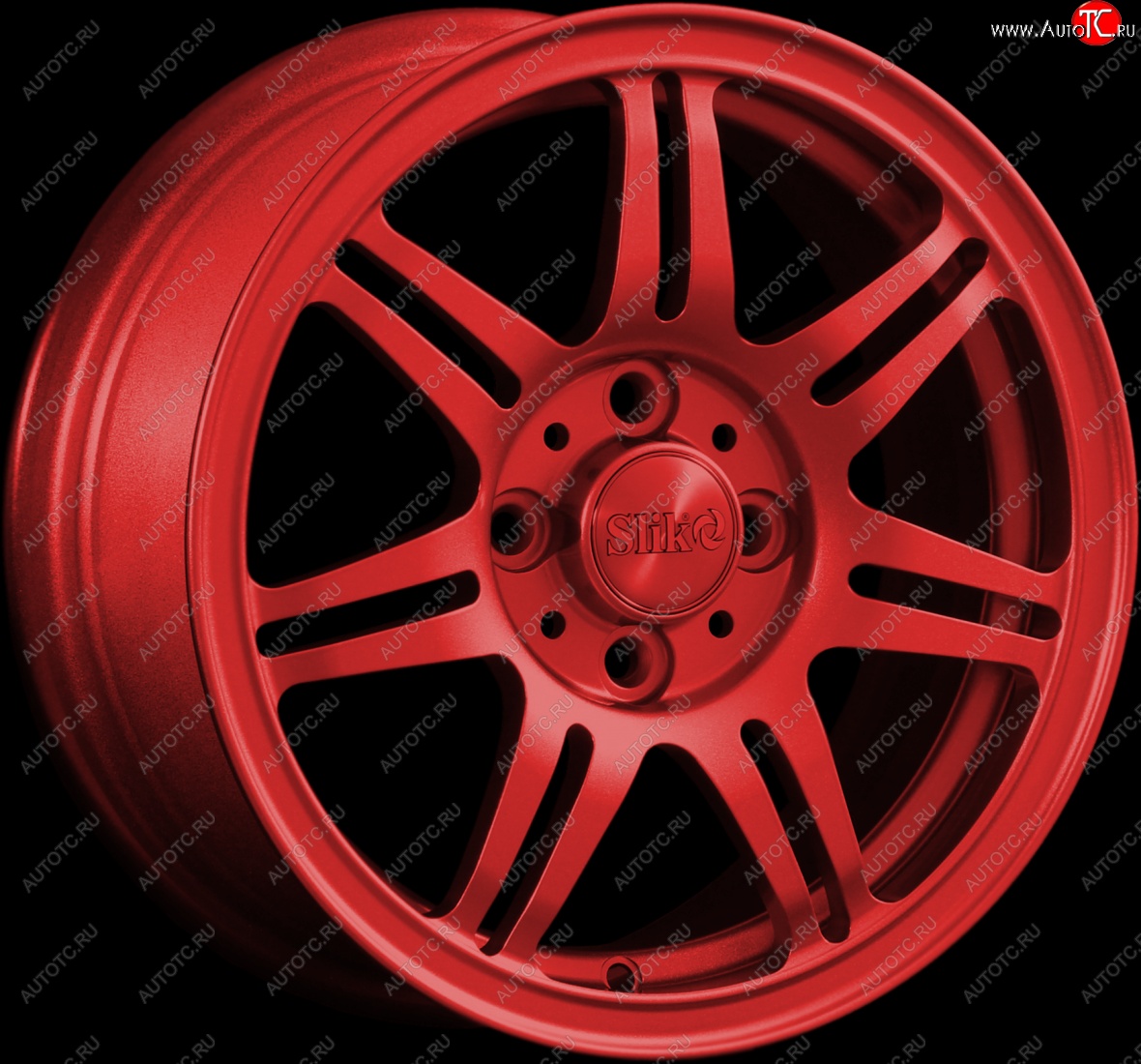 12 799 р. Кованый диск Slik Classik 6x14 (Красный)   (Цвет: Красный)  с доставкой в г. Чебоксары