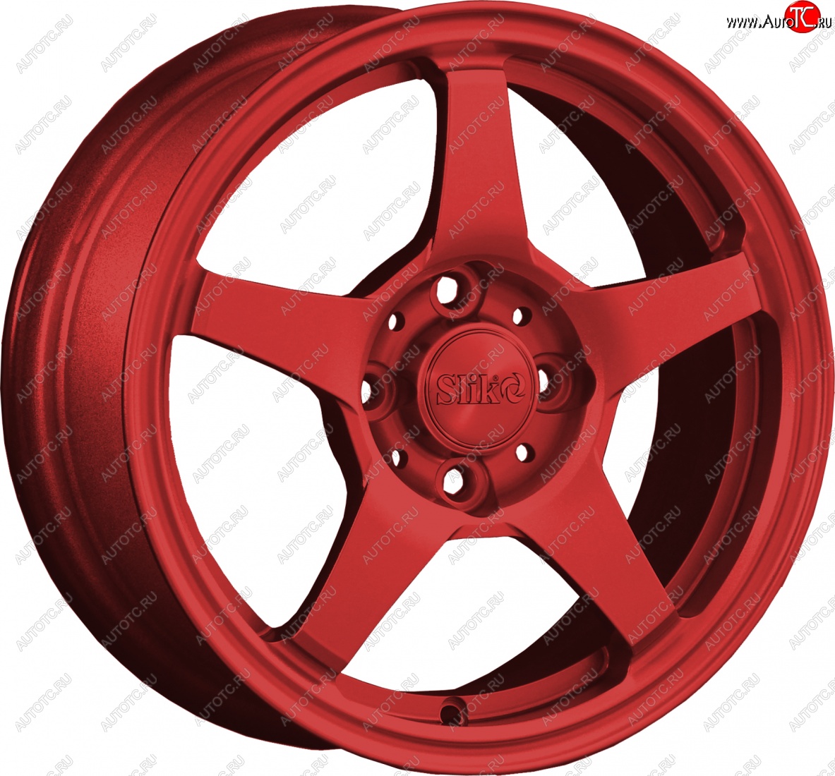 12 799 р. Кованый диск Slik Classik 6x14 (Красный)   (Цвет: Красный)  с доставкой в г. Чебоксары