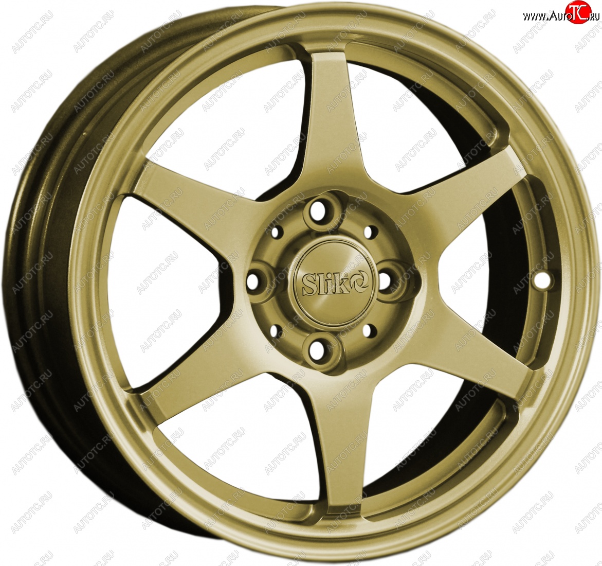 12 799 р. Кованый диск Slik Classik 6x14 (Металлик золотой)   (Цвет: Металлик золотой)  с доставкой в г. Чебоксары